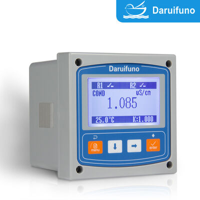Analisador de Condutividade Online IP66 com Calibração Linear de 1-5 Pontos e Controlador de Condutividade com Compensação de Temperatura NTC10K